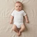 Short Sleeve Baby Bodysuit White (0-12 Months) - S001.0156