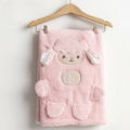 Little Lamb Plush Cotton Baby Blanket Salmon - SP001.1161.8