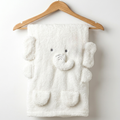 Little Elephant Plush Cotton Baby Blanket Ecru - SP001.1163.10
