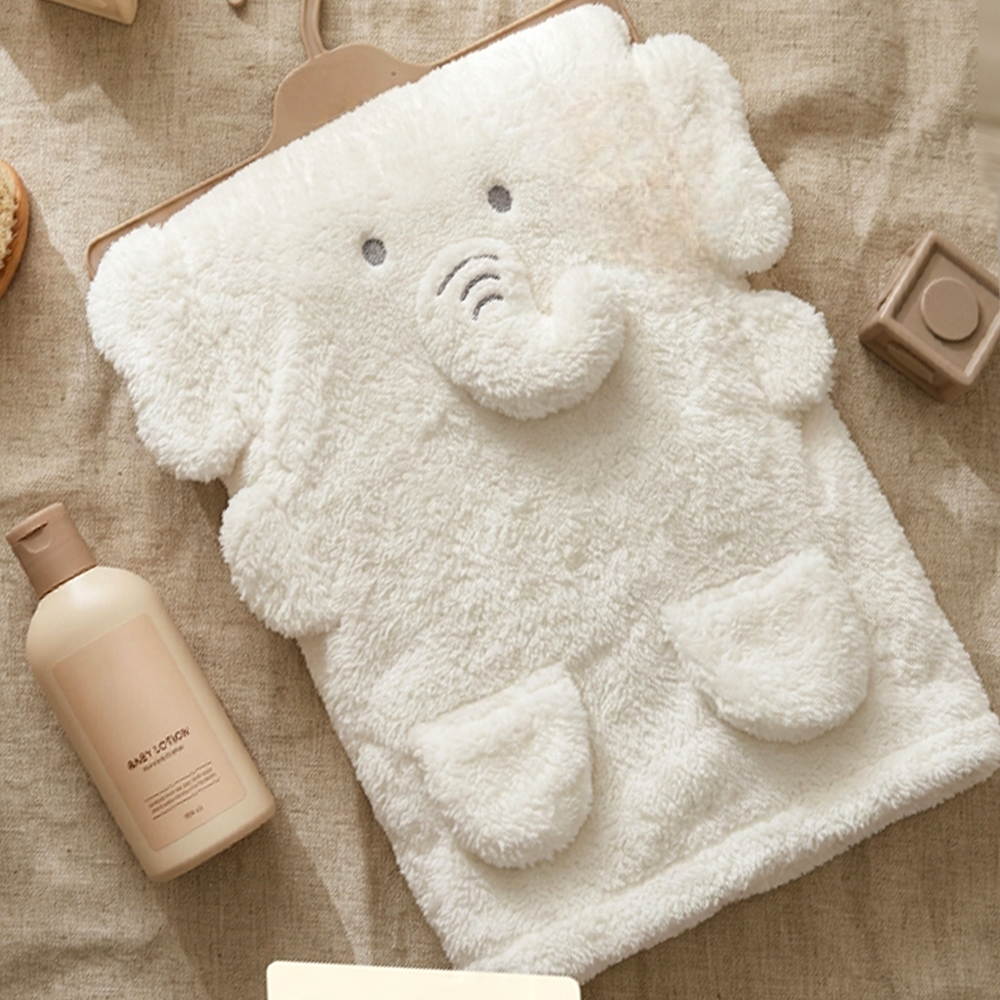 Little Elephant Plush Cotton Baby Blanket Ecru - SP001.1163.10
