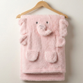 Little Elephant Plush Cotton Baby Blanket Salmon - SP001.1163.8