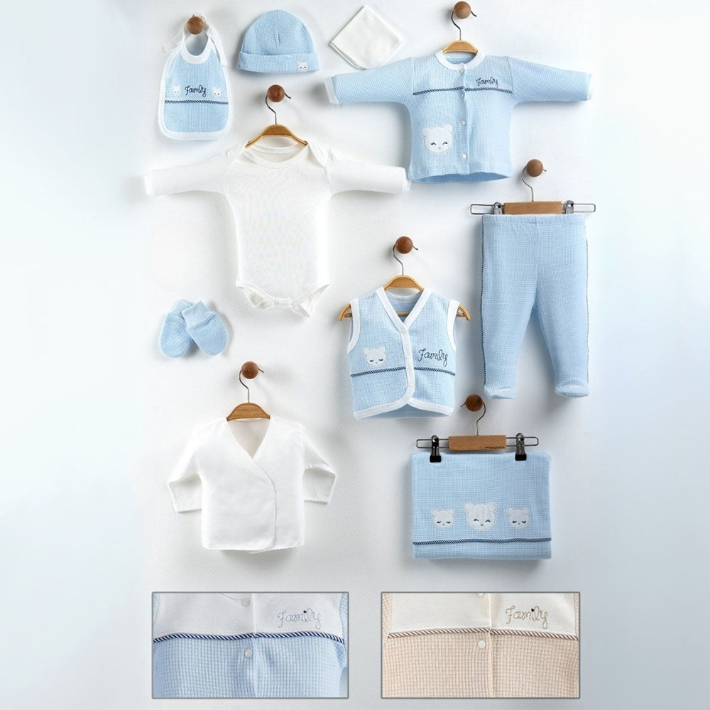 Family Themed 10-Piece Newborn Welcome Set Baby (0-3 Months) - T023.103