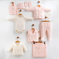 "Smile" Floral Themed Cotton 10-Piece Newborn Welcome Set Baby Salmon (0-3 Months) - TB023.1118